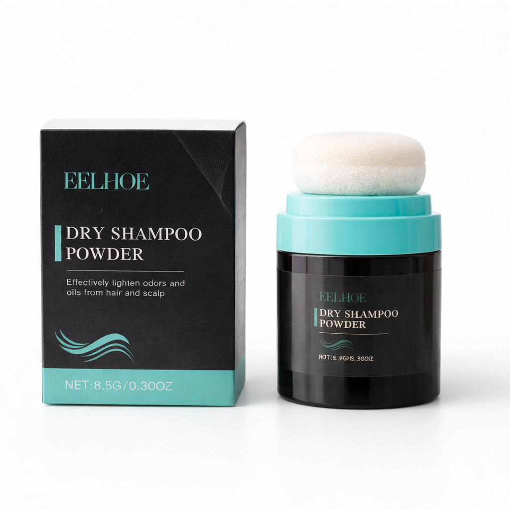Shampoo Sec en Poudre Volumisant – Application avec Éponge